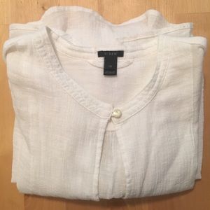 J Crew White beach tunic - XS
